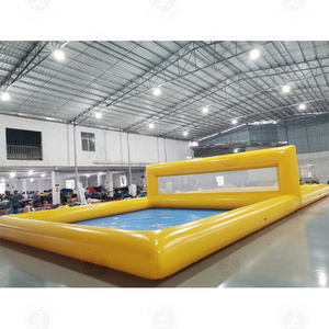 Water Play Giant Inflatable Beach Volleyball Court  inflatable volleyball court and pool inflatable volleyball court