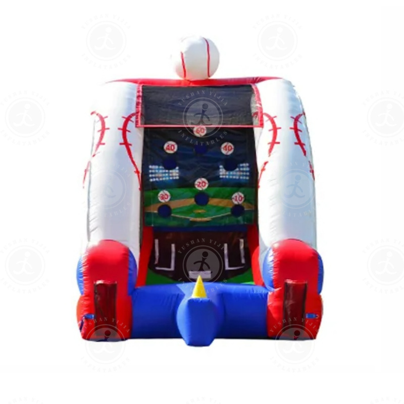 Hot Sales Carnival Games Inflatable Sport Game Battle Up Baseball Shooting Game with Baseball bat