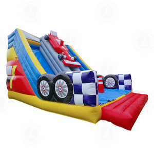 Factory Wholesale Good Quality Outdoor Inflatable Water Side For Kid Bounce House Double Lane Inflatable Slide With Climbing