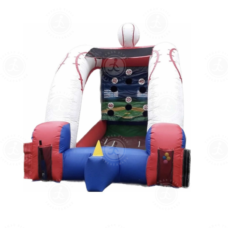 Hot Sales Carnival Games Inflatable Sport Game Battle Up Baseball Shooting Game with Baseball bat