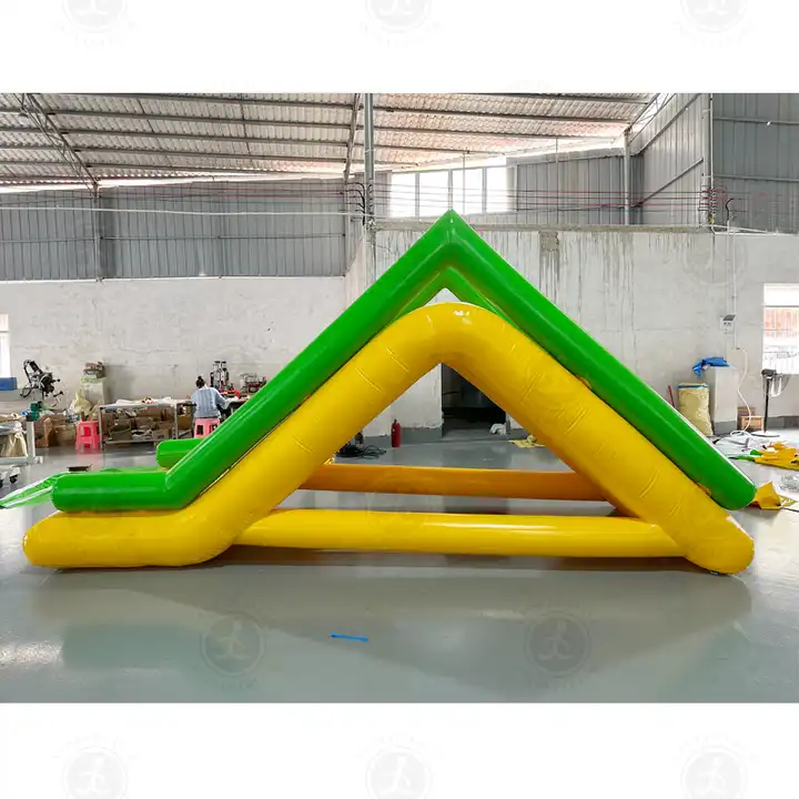 Outdoor Water Park Equipment Inflatable Toys Slide Floating Water Slide Inflatable Slides