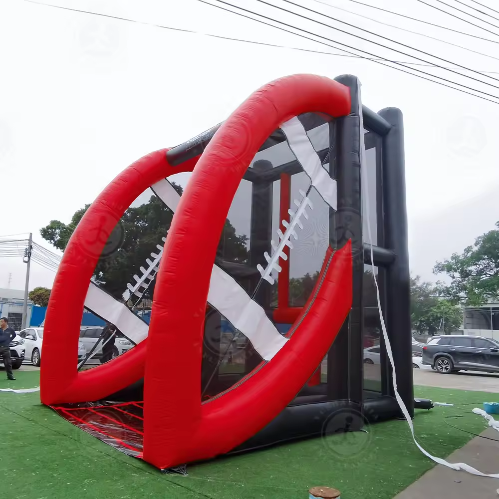 Interactive Game inflatable football dart game for events shooting Sport Arena with inflatable Shooting Game for adults