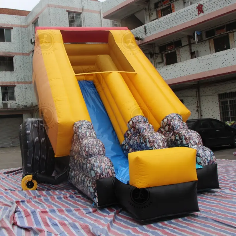 Inflatable bounce house construction truck commercial monster truck inflatable combo bounce house commercial