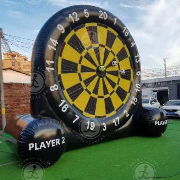 Interactive Game Inflatable Football Dart Game For Events Shooting Sport Arena inflatable Soccer Shooting Game for adults