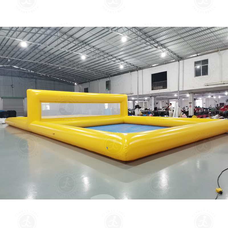 Water Play Giant Inflatable Beach Volleyball Court  inflatable volleyball court and pool inflatable volleyball court