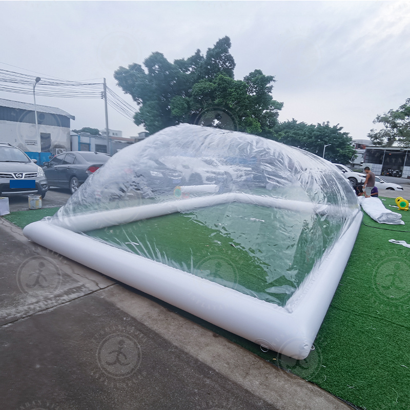 2023 Factory Outlet Durable PVC  Cover For Swimming Pool  Outdoor Inflatable Clear Doom Tent Swimming Pool Cover