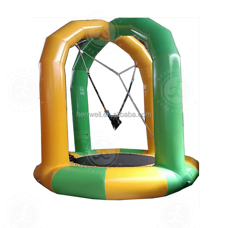 Commercial Customized Inflatable Sports Game  Inflatable Trampoline Jumping Bed Bungee Jumping Trampoline