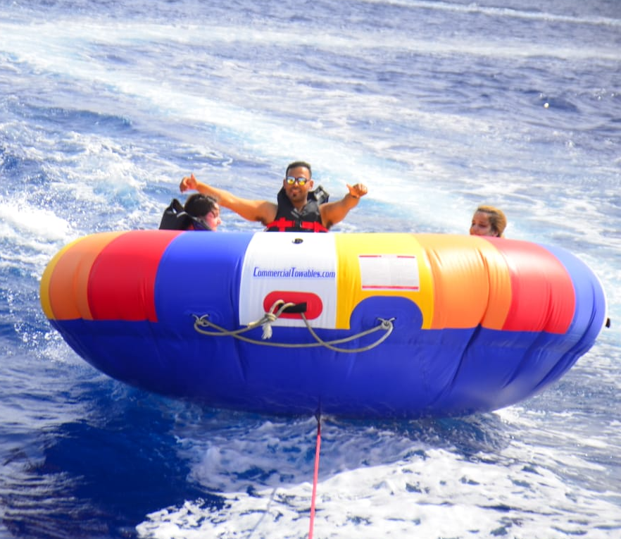 inflatable Water Sports Facility Giant inflatable Towable Water Inflatable Flying Disco Boat Water Toy Crazy UFO Aqua Twister