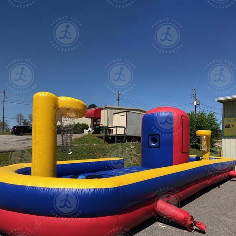 Factory Outlet Outdoor Sports Game Inflatable Football Basketball Bungee Inflatable Games for Children's Events