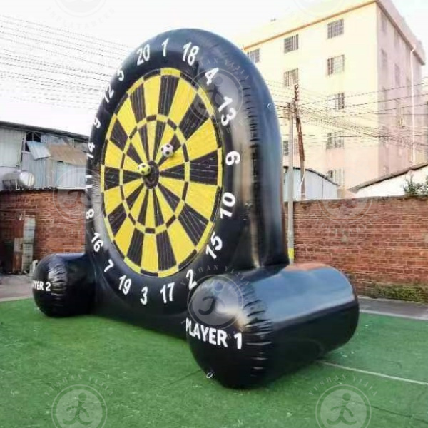 Interactive Game Inflatable Football Dart Game For Events Shooting Sport Arena inflatable Soccer Shooting Game for adults