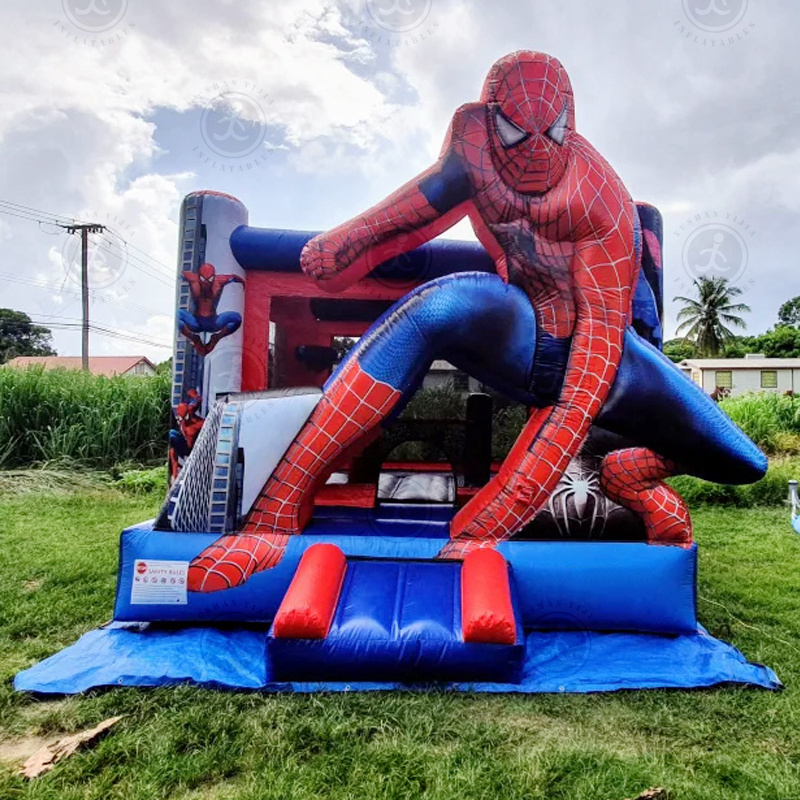 Outdoor Commercial Playground Jumping Inflatable Kids Bouncer Bouncy Spiderman Bounce House