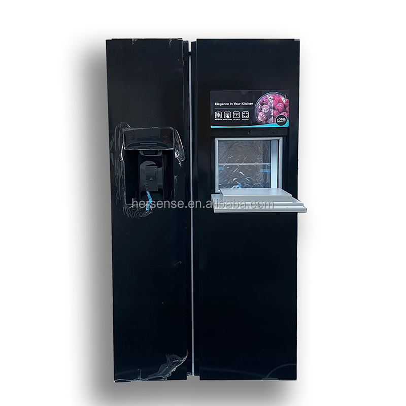 Discount price Inverter New Smart 556L Stainless Steel 4 Door French -Depth Fridges with Family External Water And Ice Dispenser