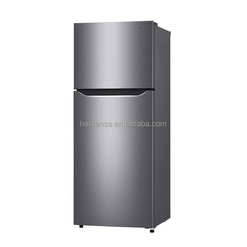 refrigerator for home with copper pipes bottom freezer with water dispenser stainless steel free standing 340L air cooled two do