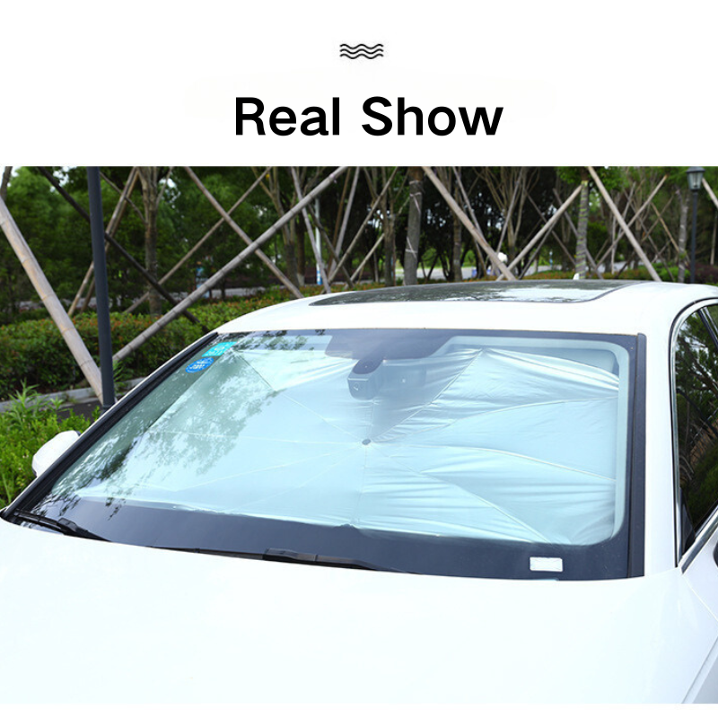 Custom Portable Folding Retractable Windshield Car Sunshade Umbrella for Car Front Window