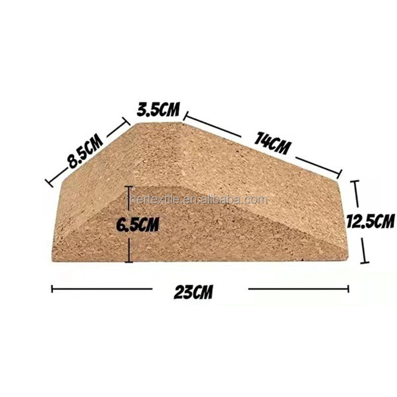 2023 New Arrival Cork Calf Stretcher Custom Logo Slant Boards Yoga Blocks Wooden Wedge Bricks