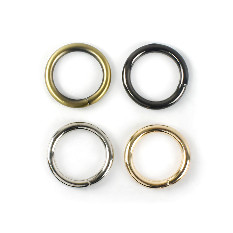 Meetee H2-1 26mm Alloy O Ring Buckle Customized Round O Shape Ring Luggage Bag Hardware for Handbag Strap Circle Buckles Fitting