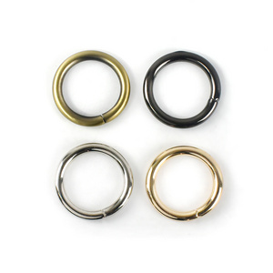 Meetee H2-1 26mm Alloy O Ring Buckle Customized Round O Shape Ring Luggage Bag Hardware for Handbag Strap Circle Buckles Fitting