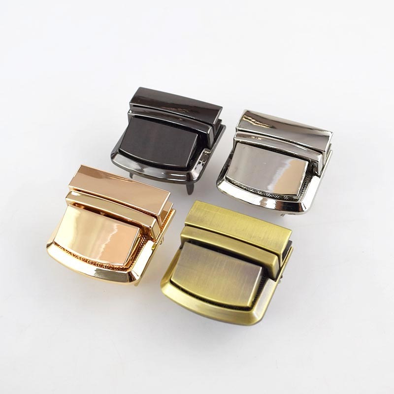 Meetee AP388 Alloy Bag Lock Accessories Purse Press Twist Locks for Handbag Luggage Snap Clasp Locks Closure Buckle Hardware