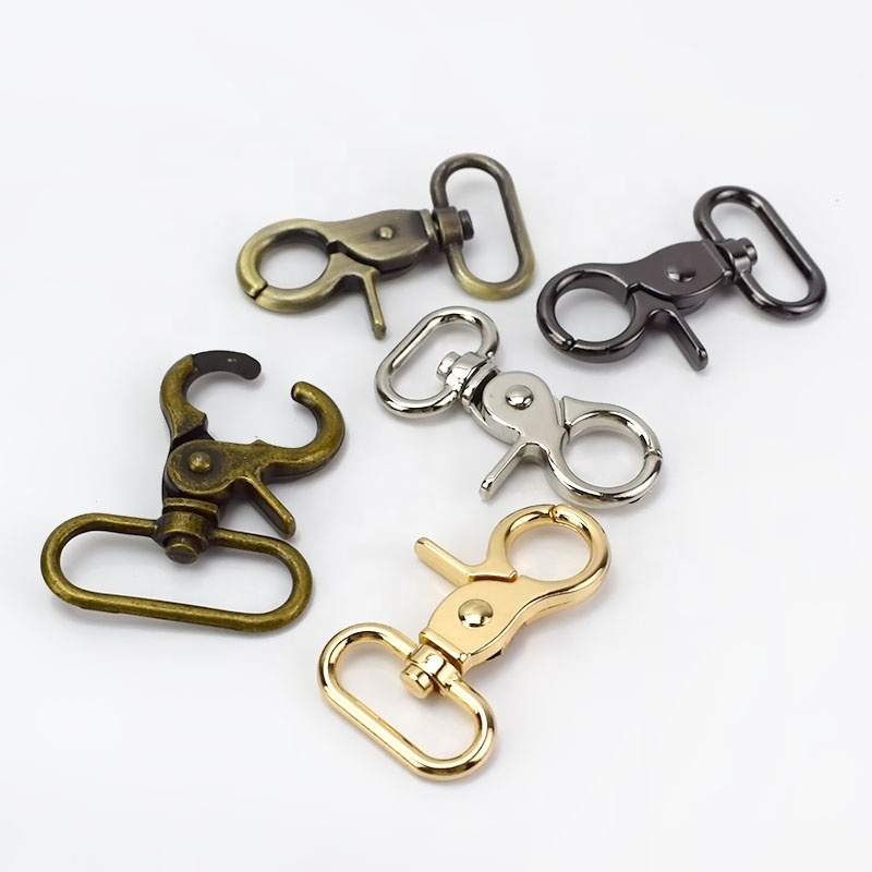 Meetee H4-1 Luggage Accessory Swivel Lobster Buckle Alloy Belt  Buckle for Handbag Clasp Lobster Trigger Clips Snap Bag Hook