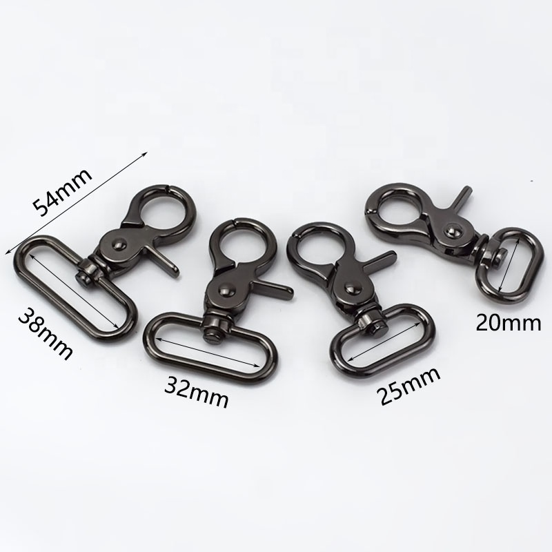 Meetee H4-1 Luggage Accessory Swivel Lobster Buckle Alloy Belt  Buckle for Handbag Clasp Lobster Trigger Clips Snap Bag Hook