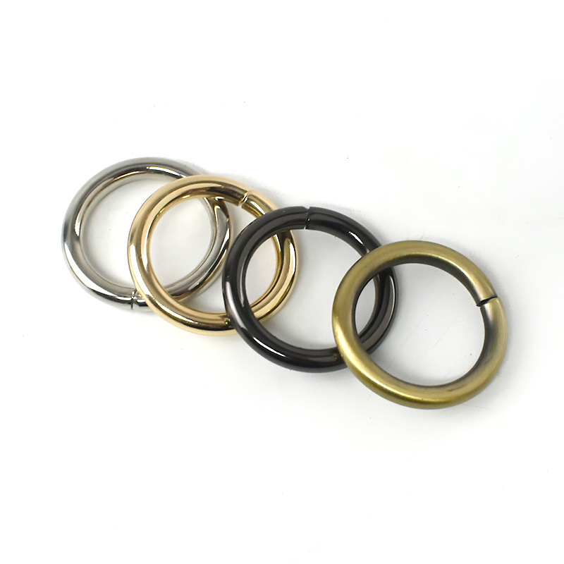 Meetee H2-1 26mm Alloy O Ring Buckle Customized Round O Shape Ring Luggage Bag Hardware for Handbag Strap Circle Buckles Fitting