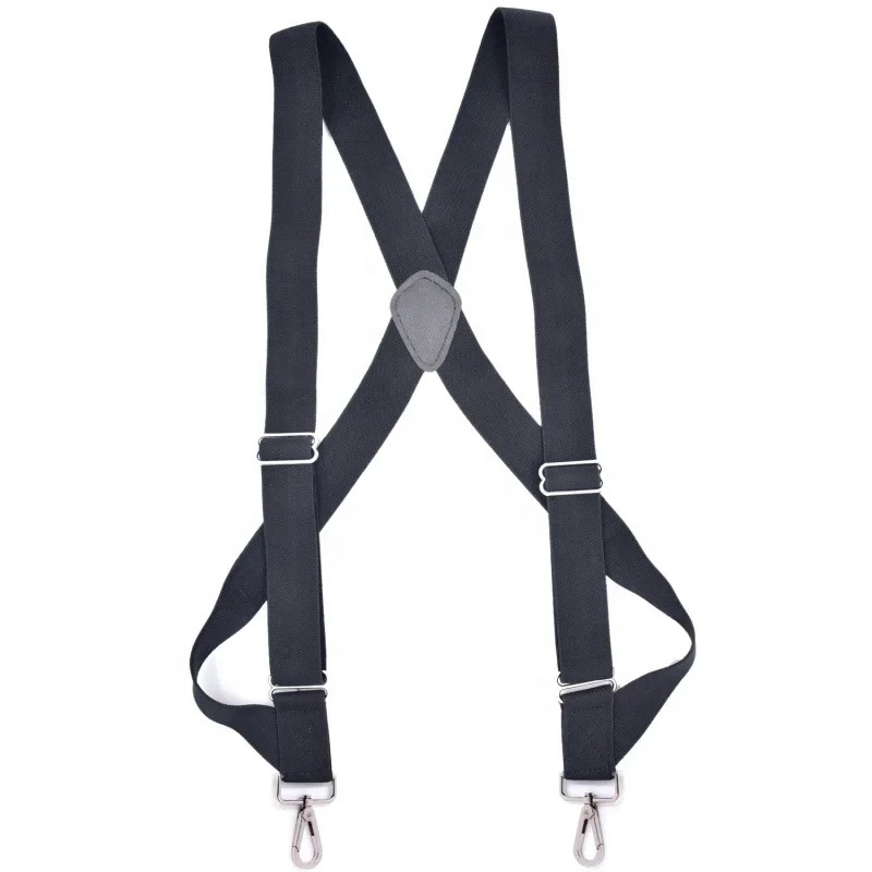 Meetee SP114 3.5*125cm Clothing Accessories For Men Adult Side Clip Suspenders Outdoor Casual Workwear Metal Buckles Suspenders