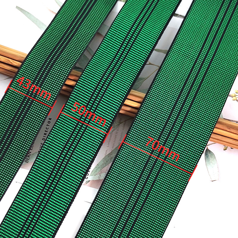 Meetee EB603 4/5/7cm Green Sofa Sewing Accessories Upholstery Webbing Elastic Rubber Furniture Strap Sofa Elastic Bands