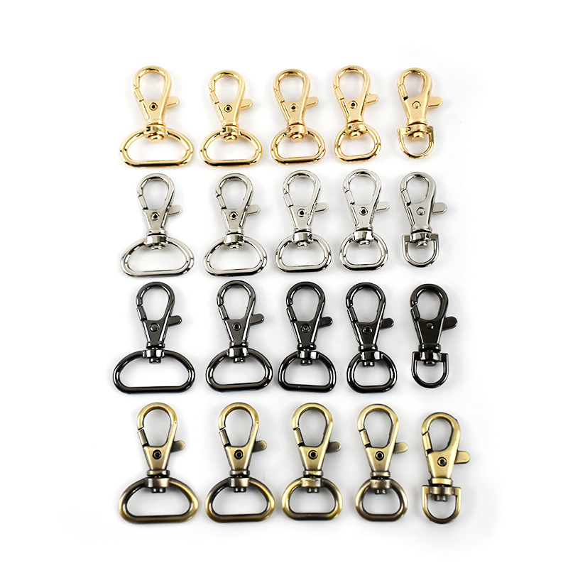 Meetee BF131 10/13/16/20/25mm Bag Strap Buckles Alloy Clasps Lobster Snap Hook For Handbag Chain Swivel Trigger Clips Buckle