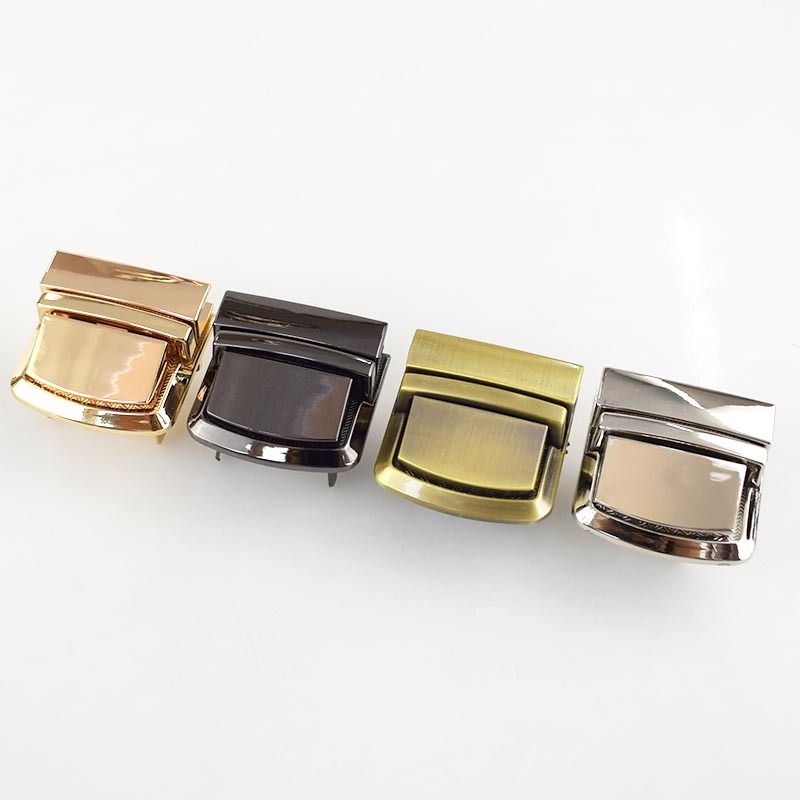 Meetee AP388 Alloy Bag Lock Accessories Purse Press Twist Locks for Handbag Luggage Snap Clasp Locks Closure Buckle Hardware