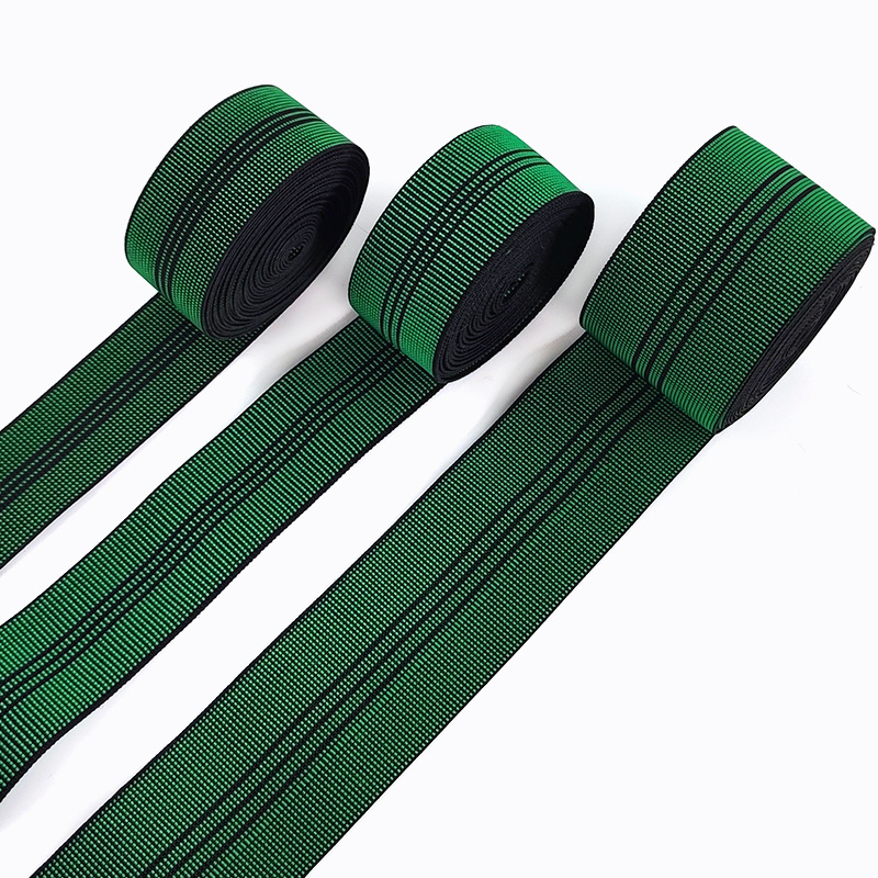 Meetee EB603 4/5/7cm Green Sofa Sewing Accessories Upholstery Webbing Elastic Rubber Furniture Strap Sofa Elastic Bands