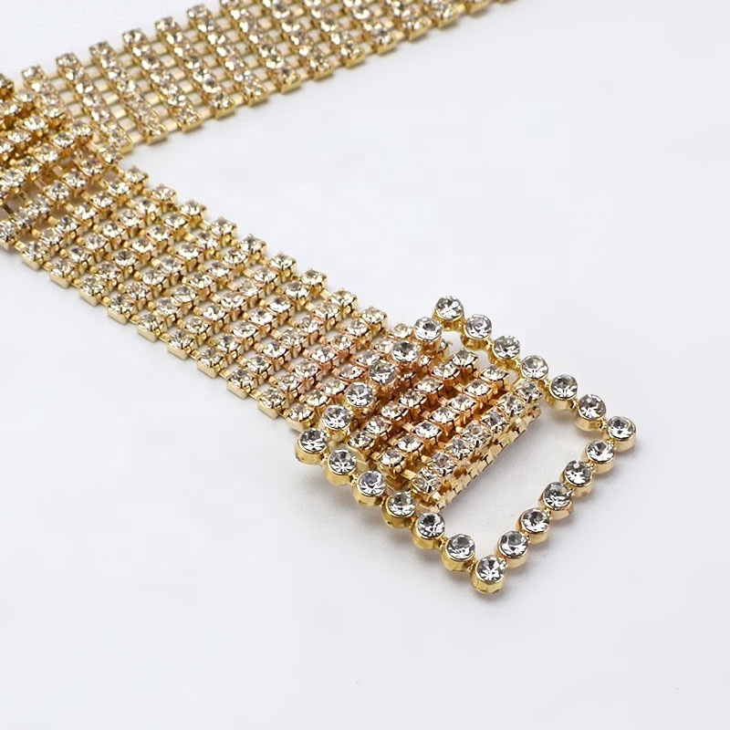 YB071 Flash Rock Decoration Rhinestone Fashion Woman Alloy Belt