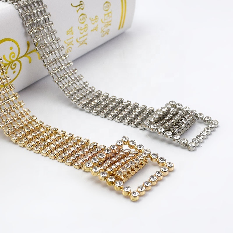 YB071 Flash Rock Decoration Rhinestone Fashion Woman Alloy Belt