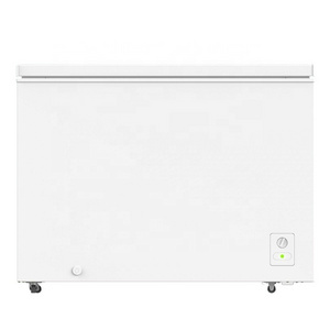 10.5 Cu.Ft Large Deep White Chest Freezer with Removable Basket Lock Adjustable Thermostat Low Noise For Home Kitchen Garage