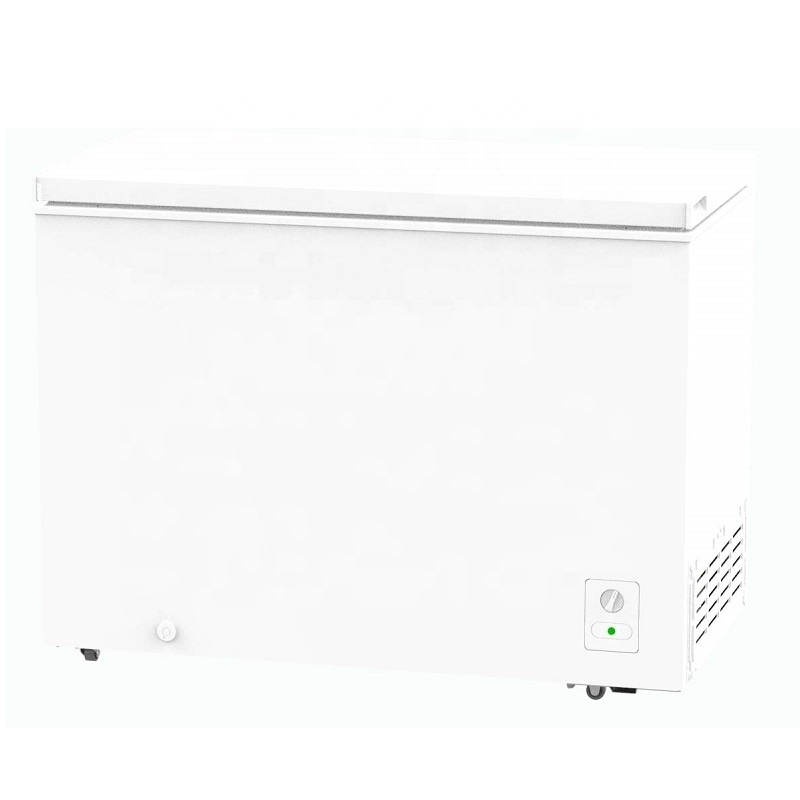 10.5 Cu.Ft Large Deep White Chest Freezer with Removable Basket Lock Adjustable Thermostat Low Noise For Home Kitchen Garage