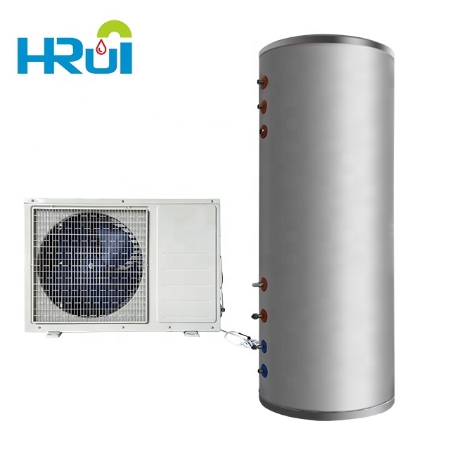 Water Heat Pump Split System Refrigerant Flow Heating Water Tank for Family Sanitary Hot Water