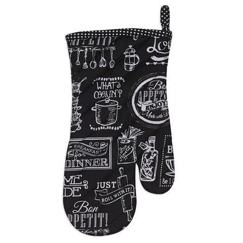 Glynniss good quality beautiful printed style cotton material kitchen cooking oven bbq gloves