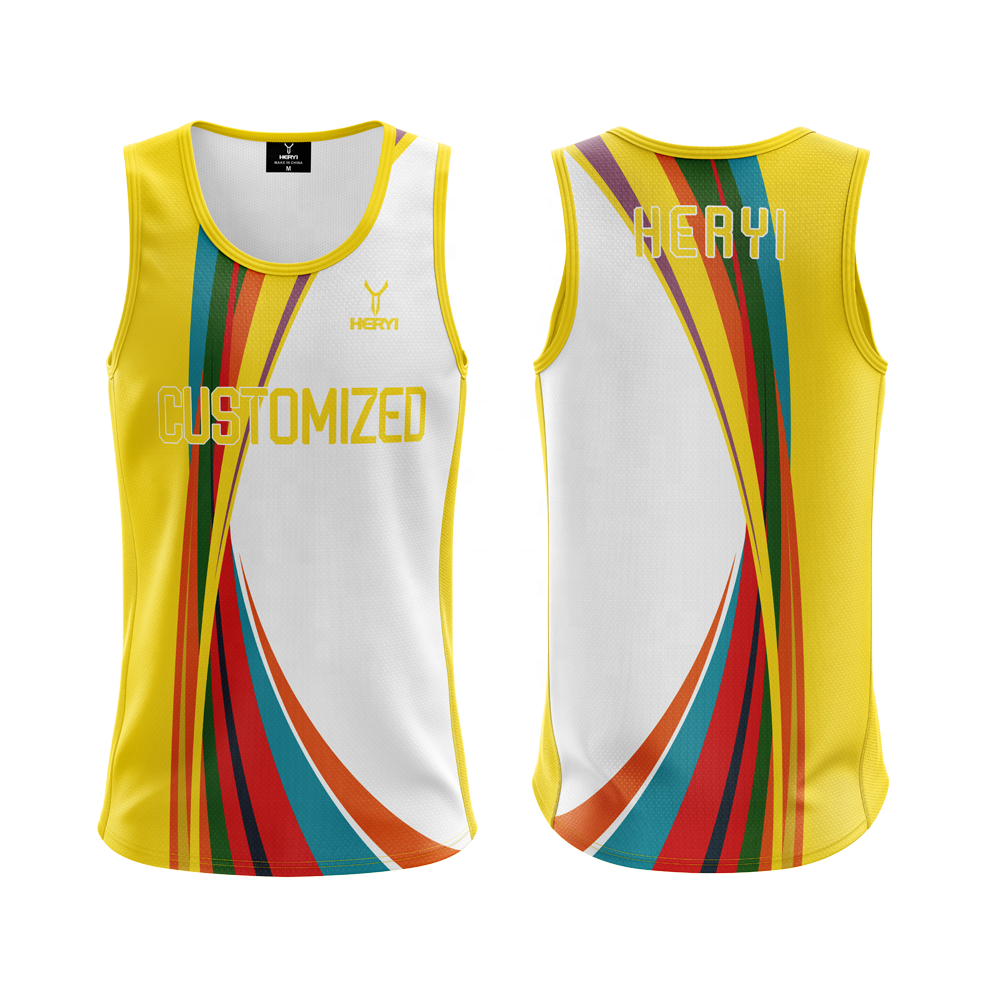 sublimated mesh Sports Tank Tops for Fans Apparel men Basketball singlets quick dry kids Soccer Volleyball vest