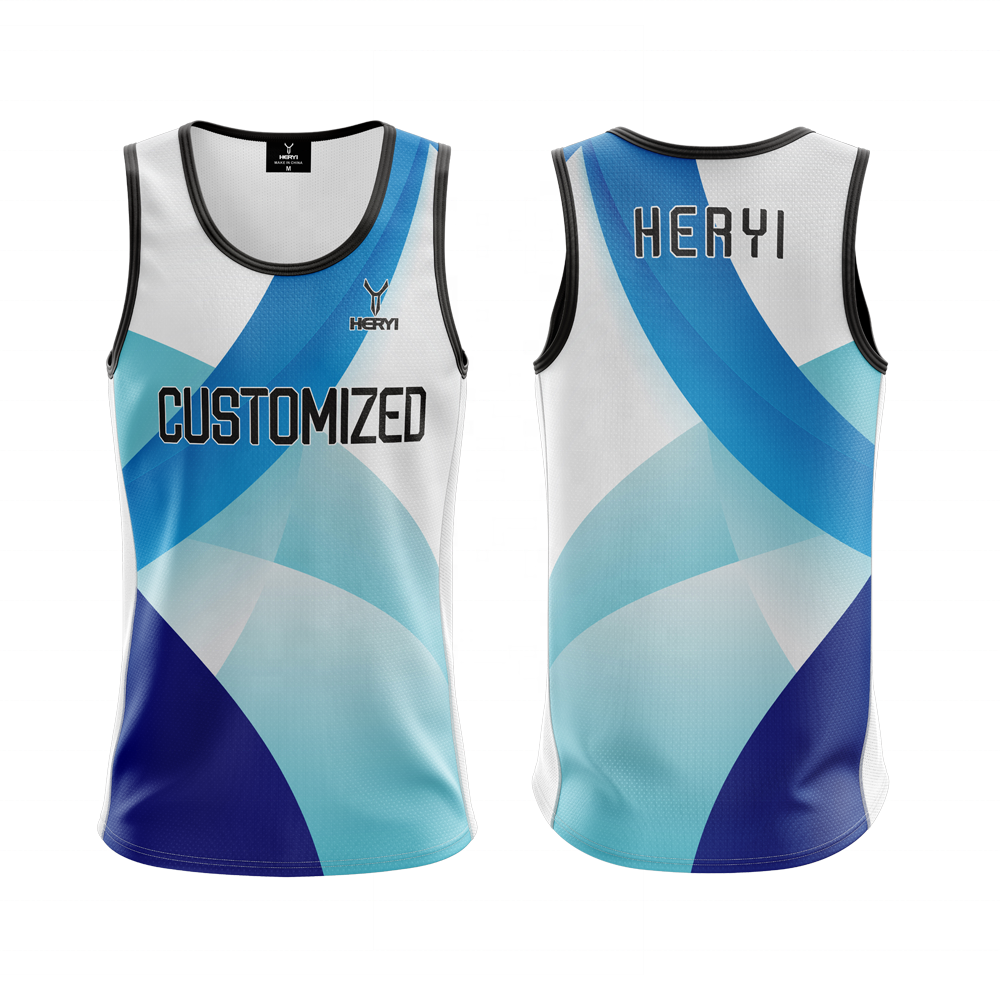 sublimated mesh Sports Tank Tops for Fans Apparel men Basketball singlets quick dry kids Soccer Volleyball vest