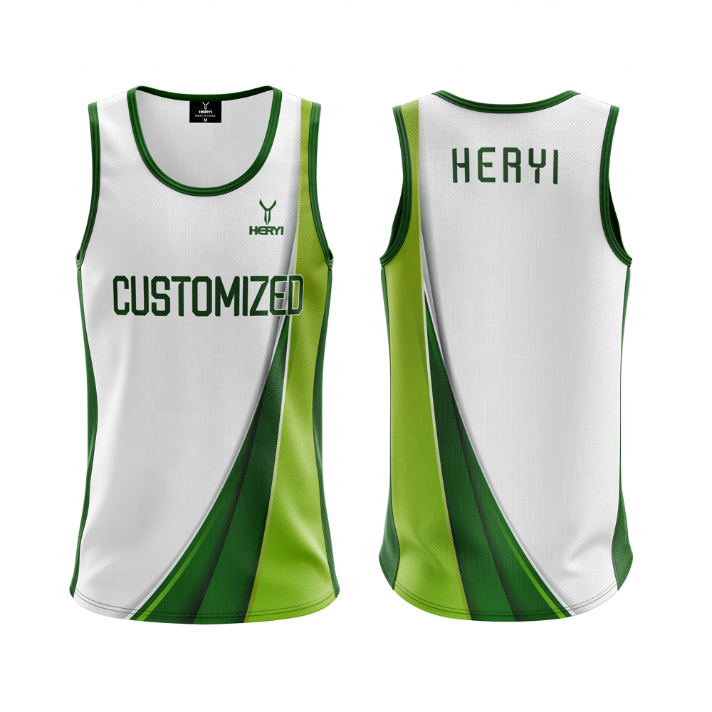 sublimated mesh Sports Tank Tops for Fans Apparel men Basketball singlets quick dry kids Soccer Volleyball vest