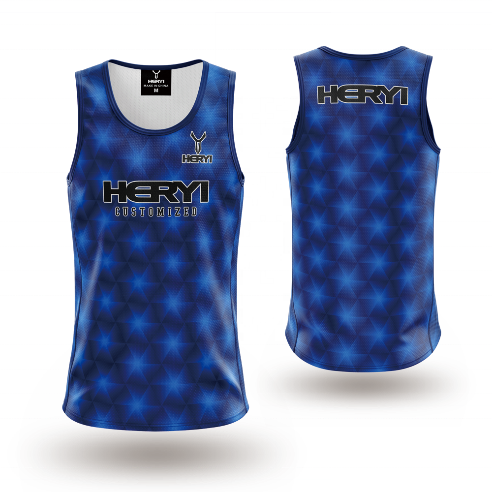 Wholesale New Design Breathable Sublimated Women's Running Singlet Custom Pro Polyester Singlet Running