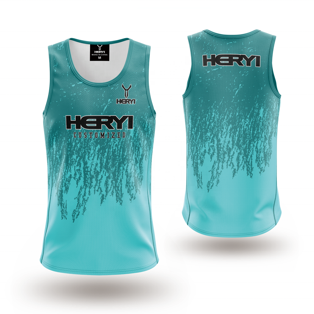 Wholesale New Design Breathable Sublimated Women's Running Singlet Custom Pro Polyester Singlet Running