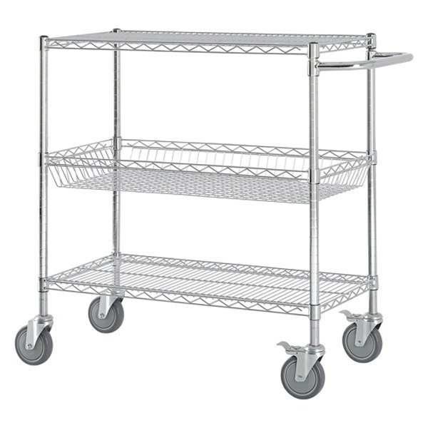 2021 factory direct sale low price good four-wheel anti-static cart stainless ESD steel shelf