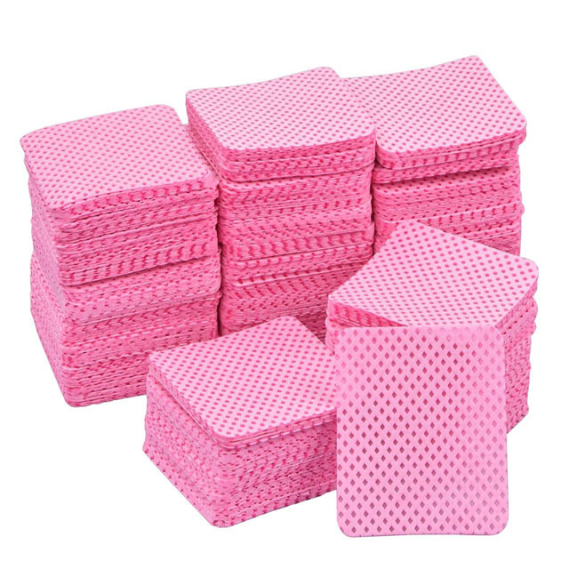 200PCS Private Logo Lint-Free Cleaning Wipes Pads Salon Use UV Gel Acrylic Nail Polish Remover Makeup Eyelash Extension Glue