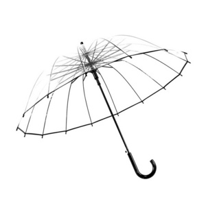 Wholesale Cheap Clear Umbrella Large Size Transparent Umbrella With Custom Logo Printing