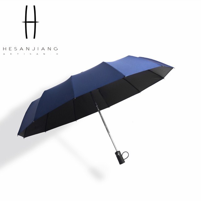 High quality windproof umbrella big three-folding extension handle automatic umbrella