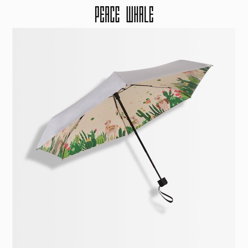 Smallest Mini Pocket Rain Umbrella Windproof 5 Folding Capsule Type Personalize Umbrella With Logo Printing