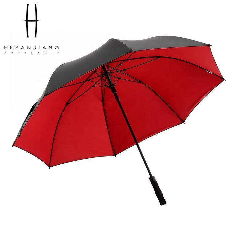 High quality auto open windproof large golf umbrella mens cheaper foldable umbrella with customized logo