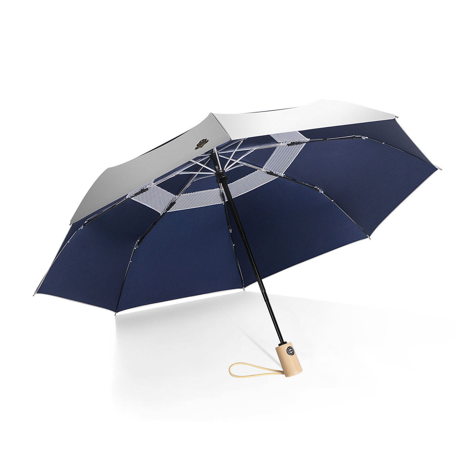 Custom logo and color raniy day products umbrella capsule automatic open 3 fold umbrella for the rain