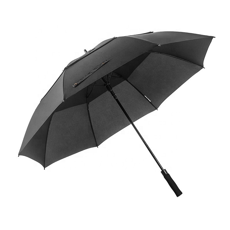 High quality  double canopy golf umbrella automatic open 60inch large umbrella for men