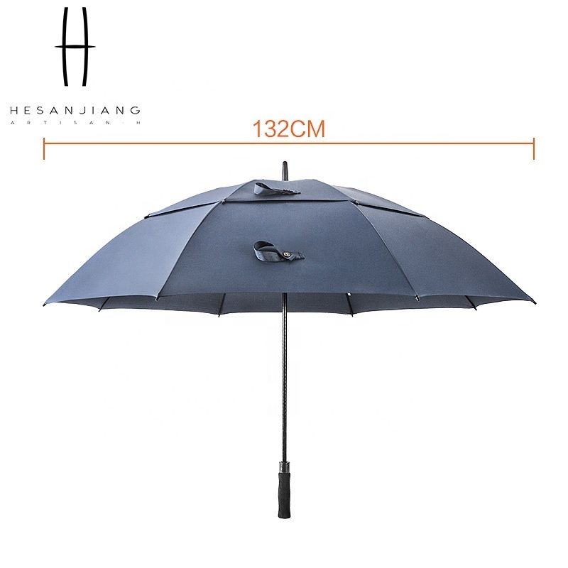 High quality  double canopy golf umbrella automatic open 60inch large umbrella for men